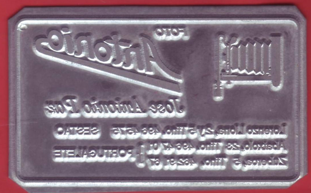 Cliche Fotograbado. Foto Antonio. Sestao Vizcaya