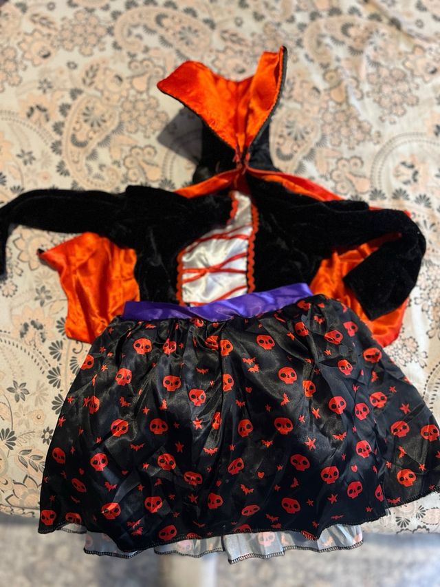 Disfraz niña Halloween bruja calabaza