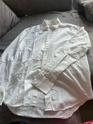 Camisa blanca marca Zara de vestir para hombre