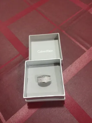 Sortija Calvin Klein Plata con Circonitas