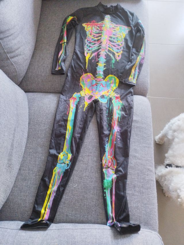 Disfraz esqueleto Halloween talla 6
