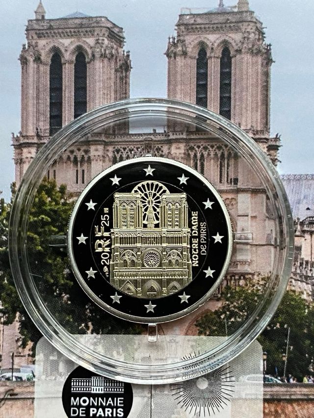 Moneda 2€ Francia 2025 Proof Notre Dame