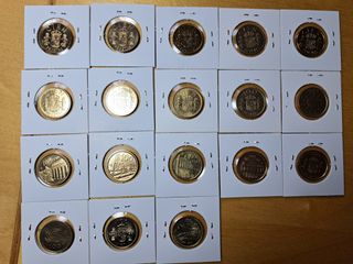 TODAS LAS MONEDA 100 PESETA 1982-2001 SIN CIRCULAR