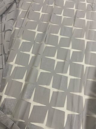 Tenda Devoré Grigia Trasparente