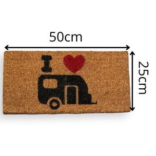 Alfombra Coco Caravana 25x50 Marrón