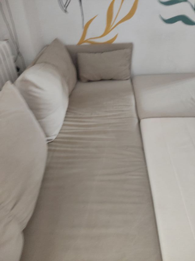 Sofá Cama Ikea Beige Tela