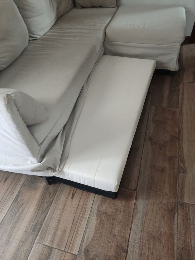 Sofá Cama Ikea Beige Tela