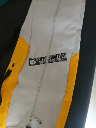 Funda Burton Snowboards Gris y Amarilla