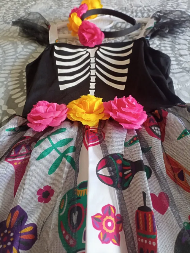 Disfraz Santa Muerte Niña
