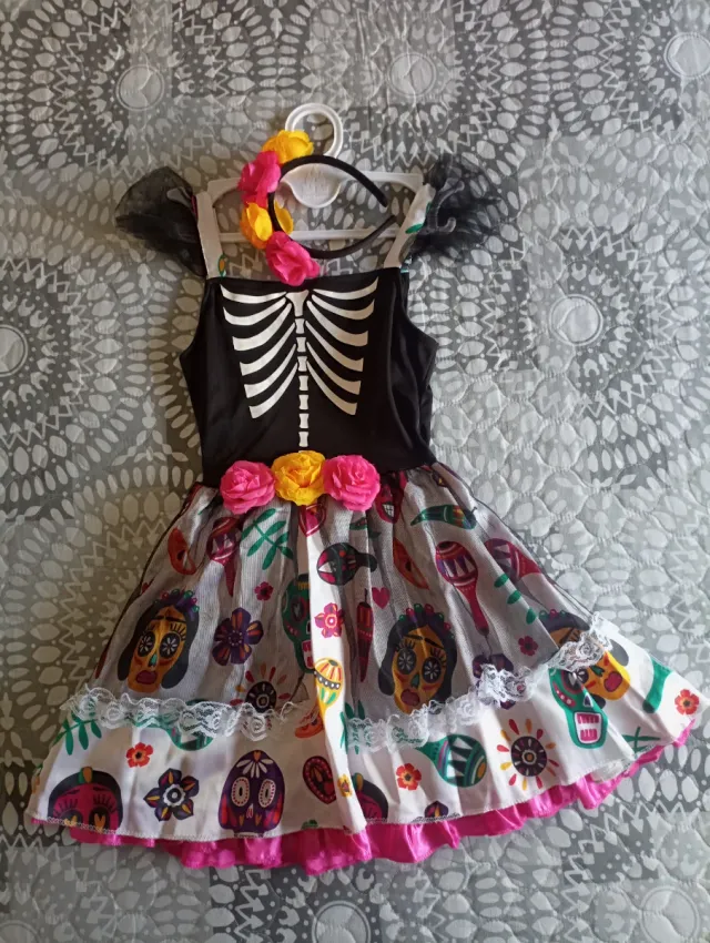 Disfraz Santa Muerte Niña