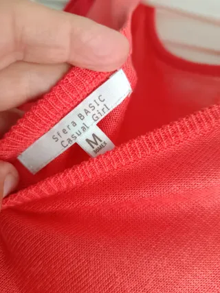 Jersey Sfera Talla M Beige y Naranja