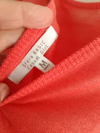 Jersey Sfera Talla M Beige y Naranja