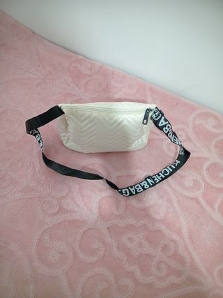 Bolso bandolera beige mujer