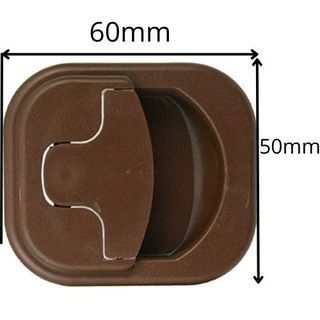 Cerradura Marrón para Puerta de Inodoro