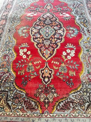 Alfombra de lana multicolor