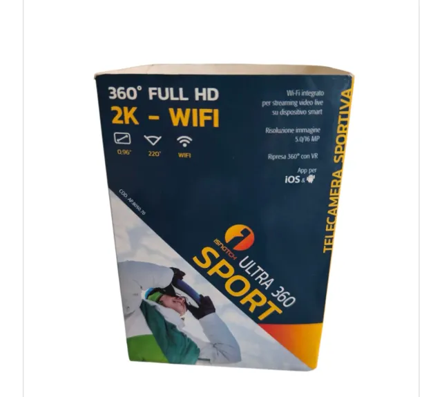 Action Cam ISNATCH 360° FULL HD 2K WIFI