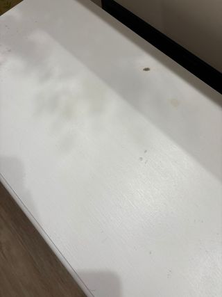 2 Mesitas de noche de madera y ratán(Precio unidad