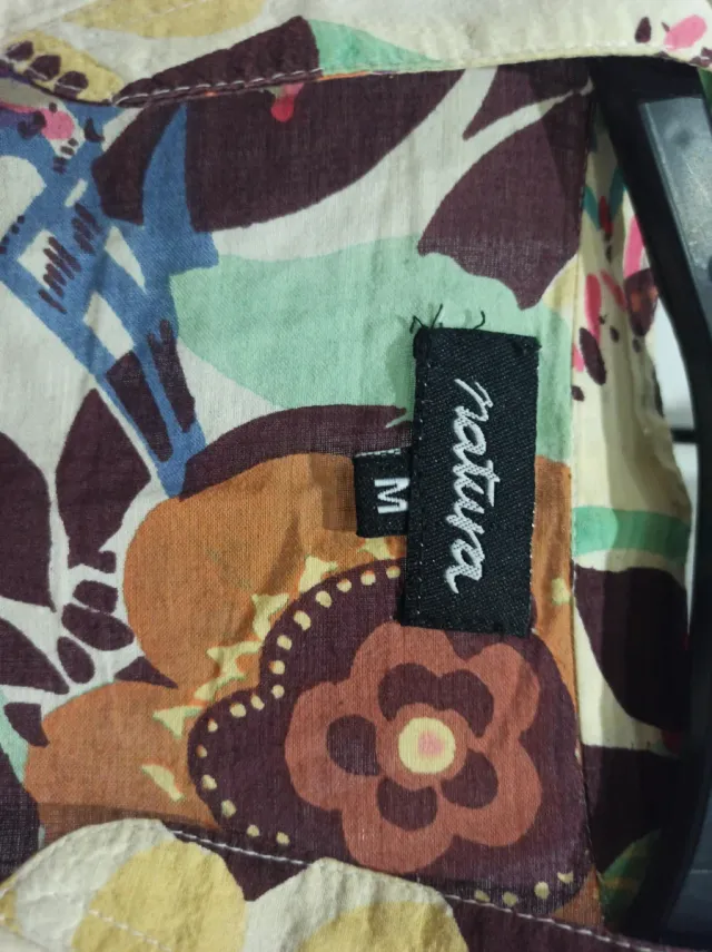 Blusón multicolor 4 bolsillos talla M