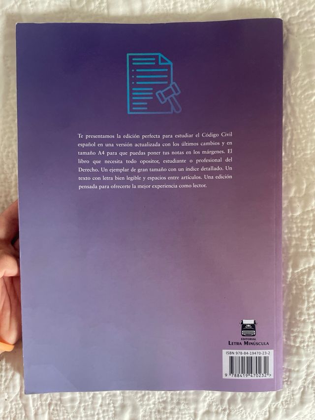 CÓDIGO CIVIL ESPAÑOL: EDICIÓN A4 ACTUALIZADA PA...