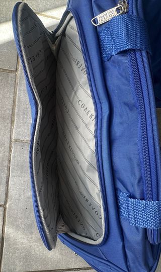 Borsone da viaggio blu COVERI COLLECTION