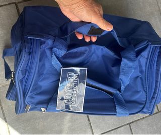 Borsone da viaggio blu COVERI COLLECTION