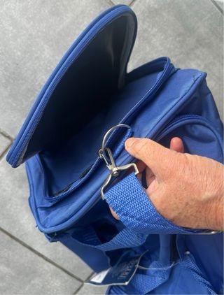 Borsone da viaggio blu COVERI COLLECTION