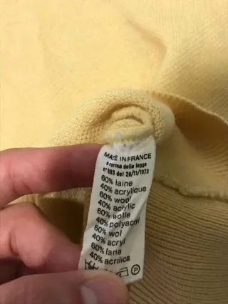 Gilet di lana Lacoste Vintage Uomo