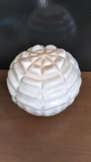 Tulipa antigua cristal opalino marrón clarito