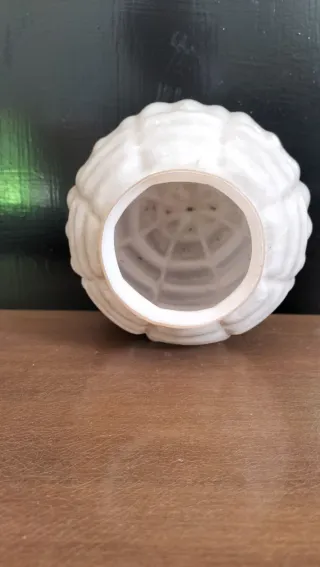 Tulipa antigua cristal opalino marrón clarito