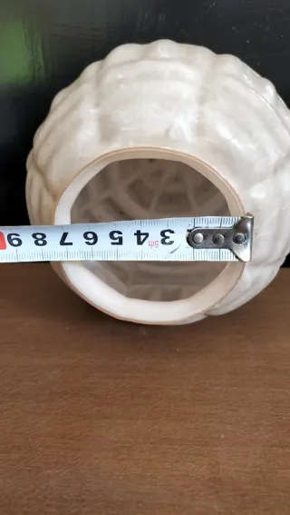 Tulipa antigua cristal opalino marrón clarito