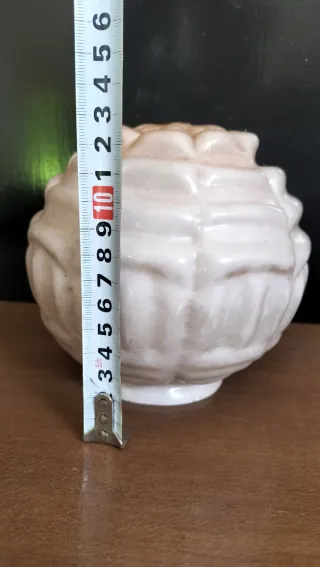 Tulipa antigua cristal opalino marrón clarito