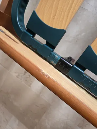 Cama completa: somier, colchón, cabecero madera