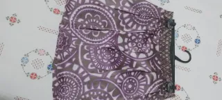 Falda seda estampada T40