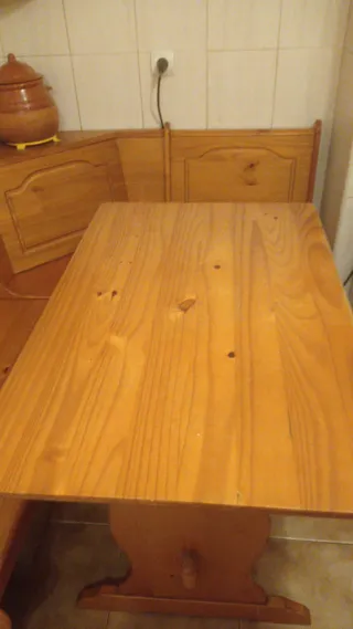 Conjunto rinconera pino