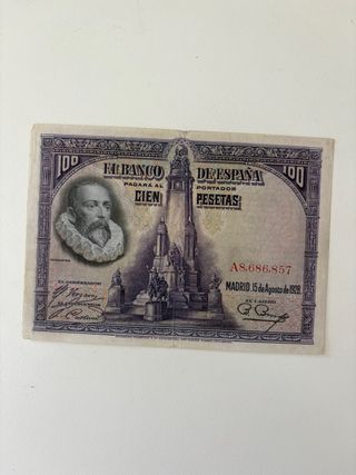 Billete 100 Pesetas Banco de España 1928