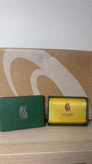 Tarjetero Goyard Negro y Verde