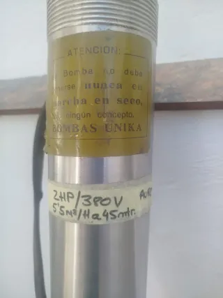 Bomba Sumergible Trifásica Sondeo