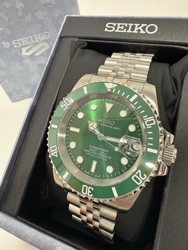 Seiko Mod Submariner Hulk 40mm