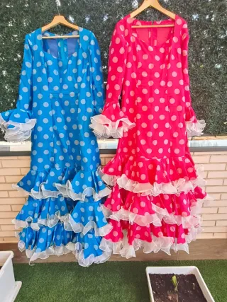 Vestido Flamenca Lunares Talla 42-44