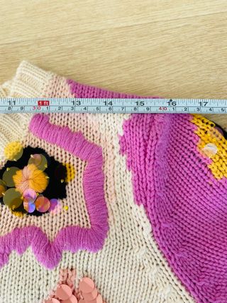 Jersey Escada Vintage Flores Pastel Talla M