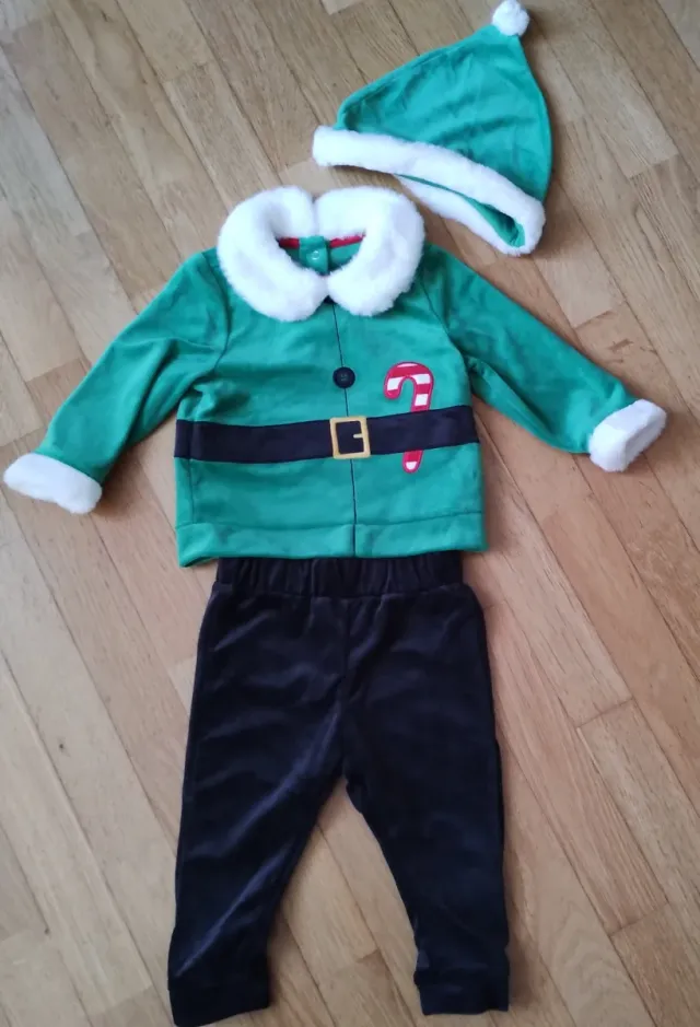 Completo elfo natalizio bimbo