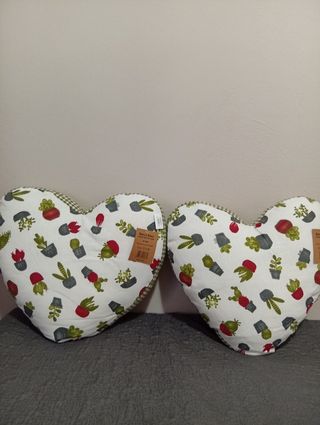 Coppia cuscini a cuore Bianco & Dintorni