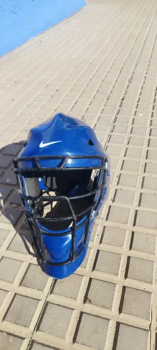 Casco Nike Portero Hockey Hierba Azul