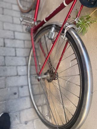 Bicicleta Clásica 5 Marchas Roja