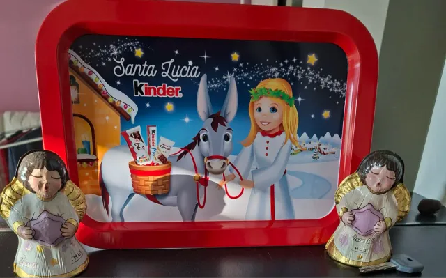 Vassoio in latta Santa Lucia Kinder