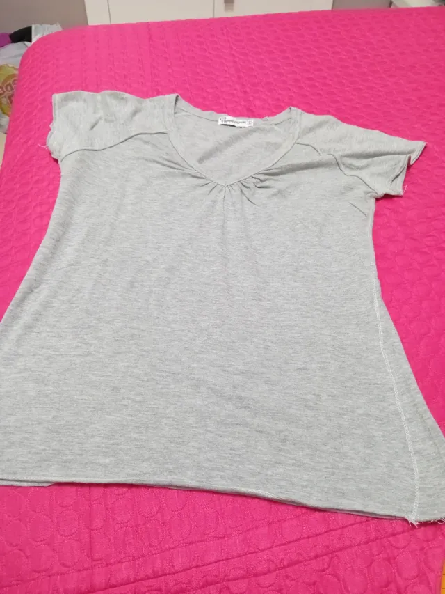 Maglietta grigia donna