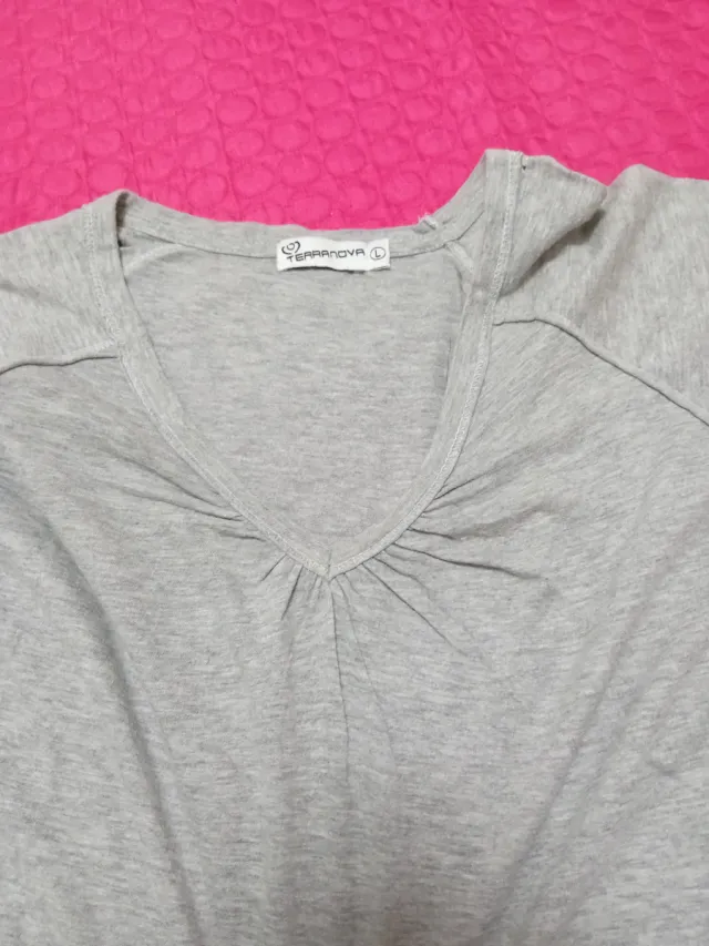 Maglietta grigia donna