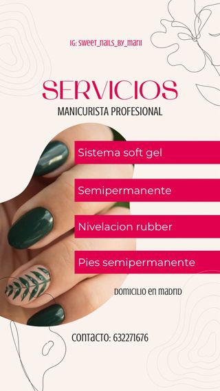 Servicio de uñas a domicilio