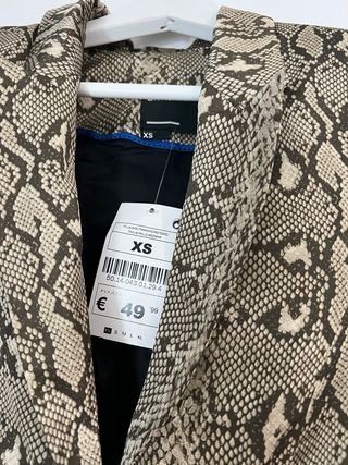 Americana estampado serpiente XS