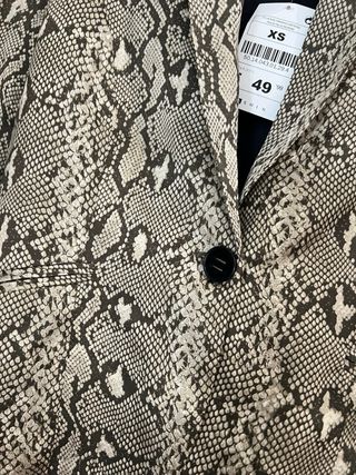 Americana estampado serpiente XS